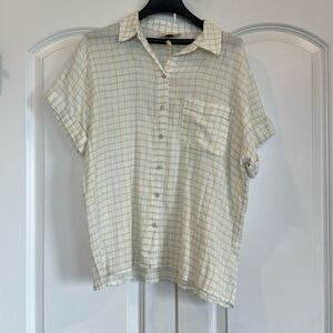 Universal Thread Cotton summer plaid button down shirt